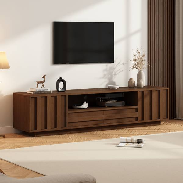 TV-Schrank Philotes Ⅶ Braun - Holzwerkstoff - 180 x 45 x 40 cm