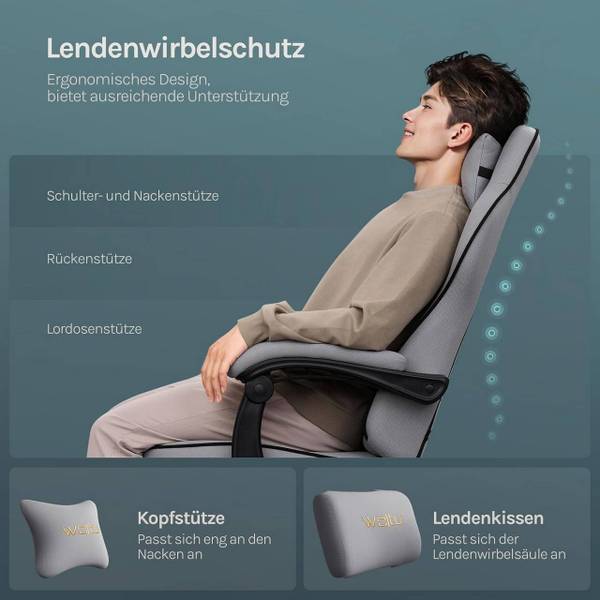 Gaming Stuhl Corinna Schwarz - Grau