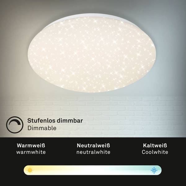 LED-Deckenleuchte  Verb Kunststoff - 1-flammig