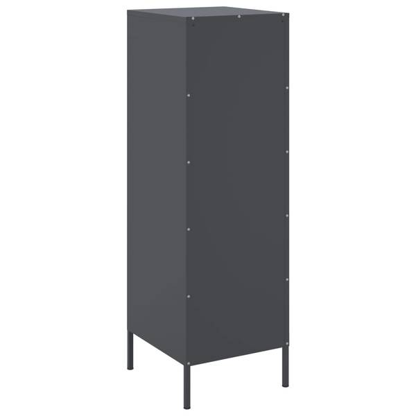 Highboard DE9102 Grau - Metall - 39 x 113 x 36 cm