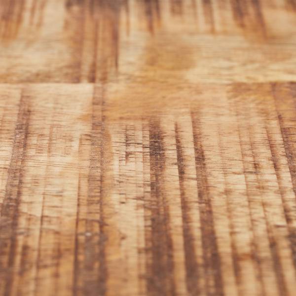 Beistelltisch 3er Set Mangoholz Schwarz - Braun - Eisen - 36 x 56 x 36 cm