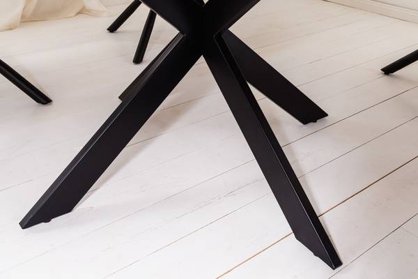 Esstisch GALAXIE Braun - Akazie - Mango - 130 x 77 x 130 cm