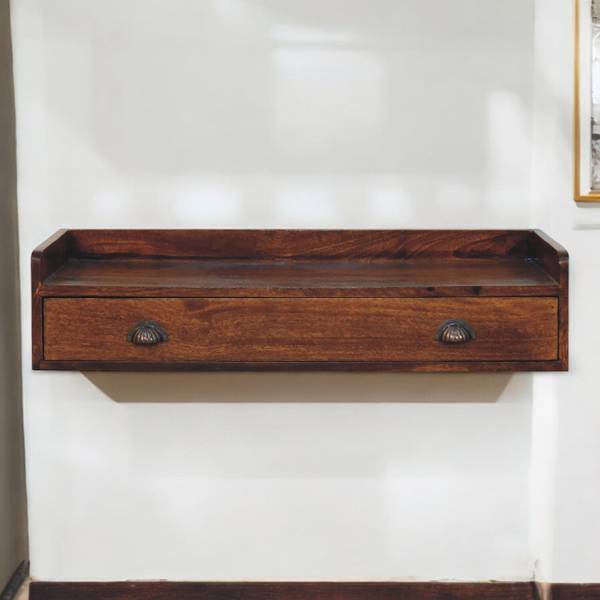 Konsole Belmont Braun - Mango - 80 x 18 x 40 cm