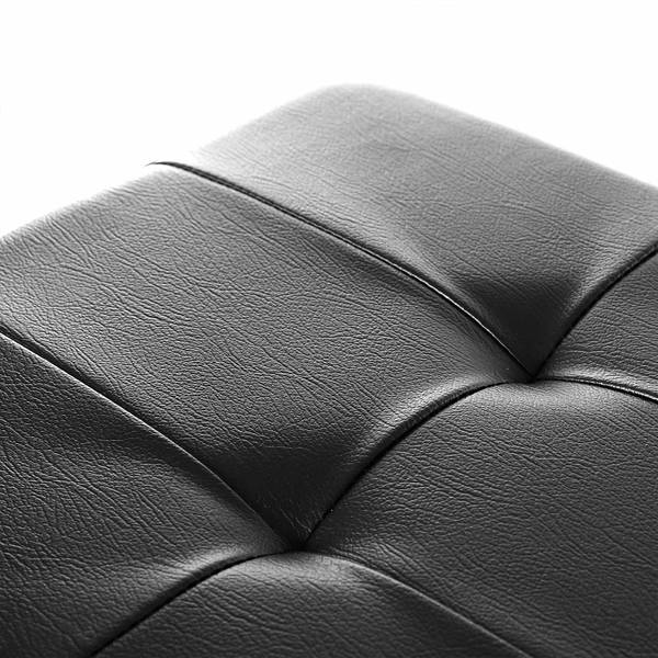 Sitzbank Schwarz - Holzwerkstoff - 38 x 38 x 110 cm