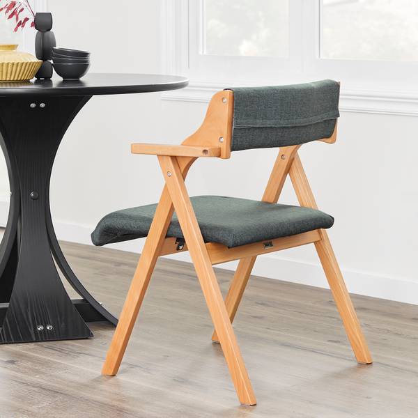Klappstuhl FST98-SG Dunkelgrau - 78 x 56 cm - Massivholz