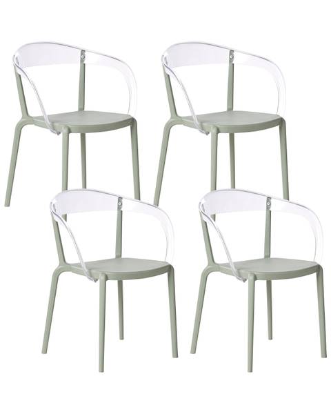 Chaise de jardin MALEVIZI Vert - Vert clair - Transparent