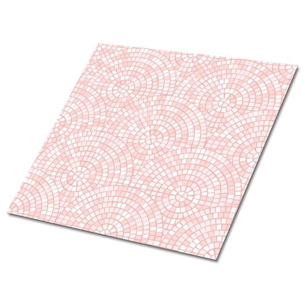 Zelfklevende Tegels Cera set van 9 rood - polyester-PVC - 30 x 30 x 0 cm