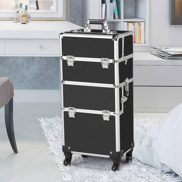 Kosmetikkoffer ARE15 Schwarz - Kunststoff - 24 x 78 x 36 cm