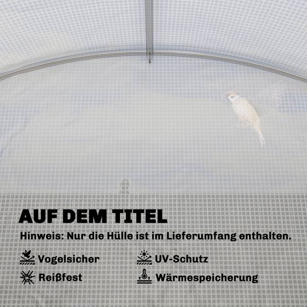 Gewächshausfolie 382V01WT Weiß - Kunststoff - 300 x 200 x 300 cm