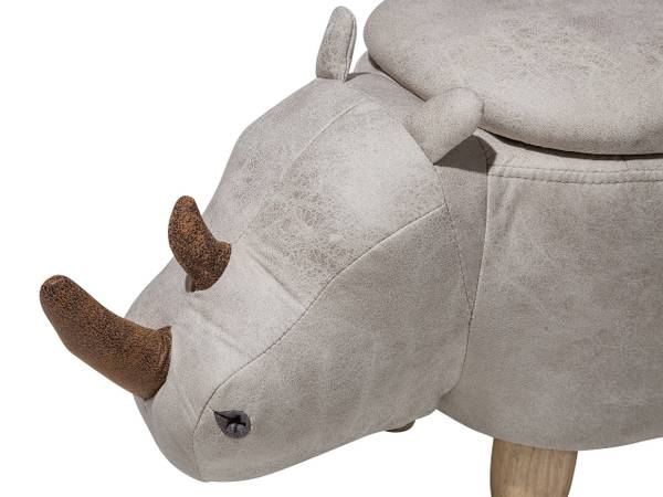 Tierhocker RHINO Braun - Grau - Hellgrau