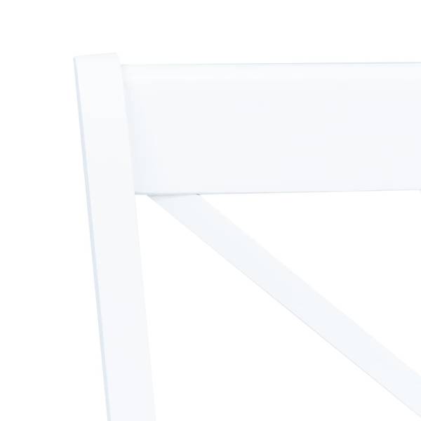 Chaise à manger 297651-3 (lot de 6) Blanc