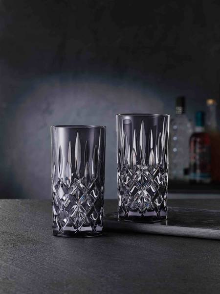 Longdrinkgläser Noblesse 2er Set Grau