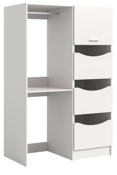 Waschmaschinenschrank Flexy 2-teilig Breite: 126 cm