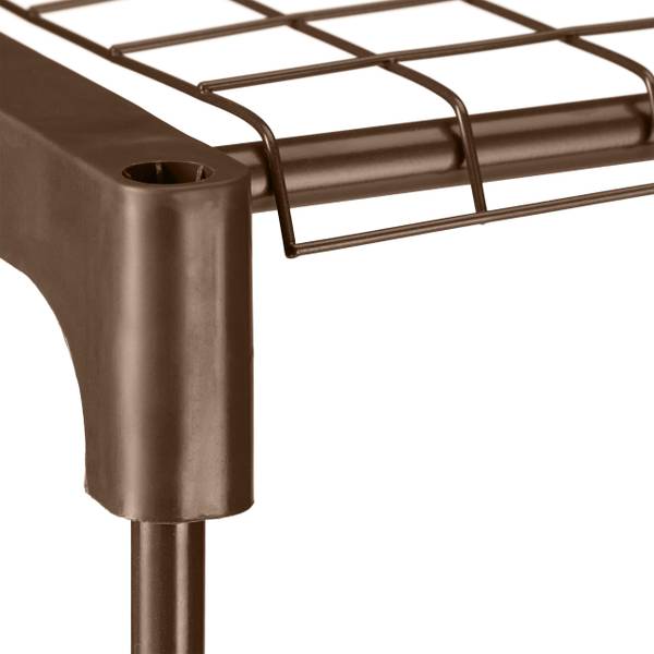 Braunes Blumenregal Metall 4 Ebenen Braun - Stahl - 91 x 106 x 28 cm