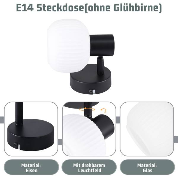 Deckenleuchte Buckley Schwarz