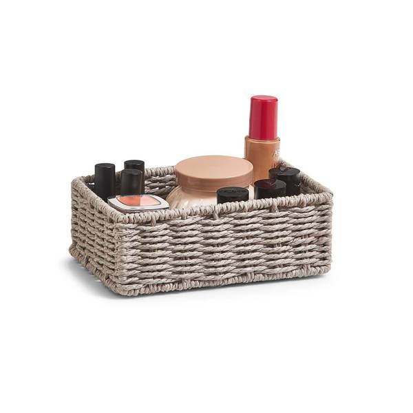 Panier de rangement Gris - Papier - 14 x 7 x 20 cm