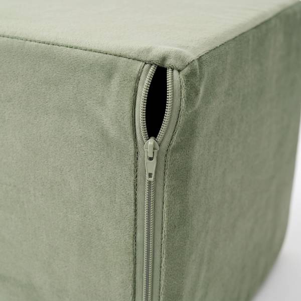 Canapé de jeu modulaire enfant, 10 pcs Gris - Vert - Polyester - 140 x 45 x 65 cm