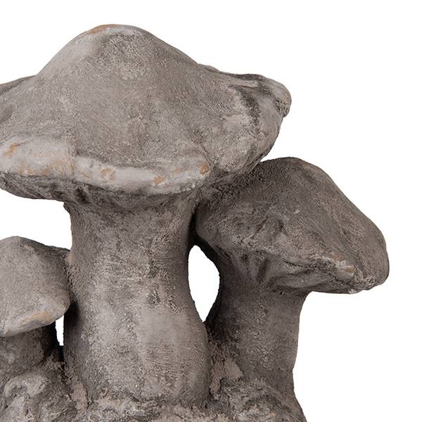 Dekorationsfigur Pilz Deco&Hys Grau - Stein - 12 x 15 x 16 cm