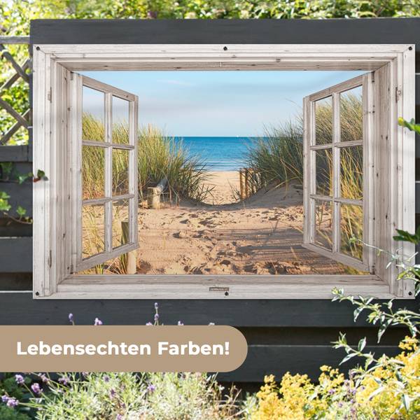 GARTENPOSTER Strandweg 180 x 120 cm