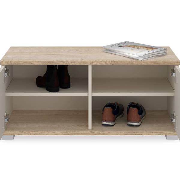 Sitzbank BILBAO Braun - Holzwerkstoff - 90 x 40 x 34 cm