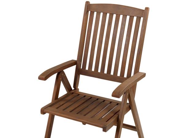 Gartenstuhl AMANTEA Braun - Massivholz - 54 x 105 x 69 cm