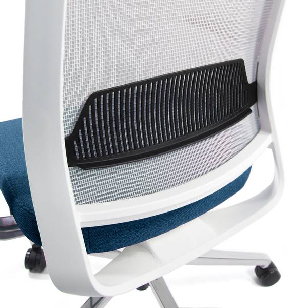 Bürostuhl CHIARO T2 WHITE Blau - Grau