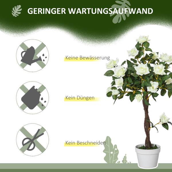 Kunstpflanzen 844-340WT Weiß