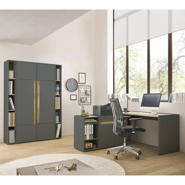 Kommode CRISP-61-123 Grau - Holzwerkstoff - 80 x 70 x 40 cm