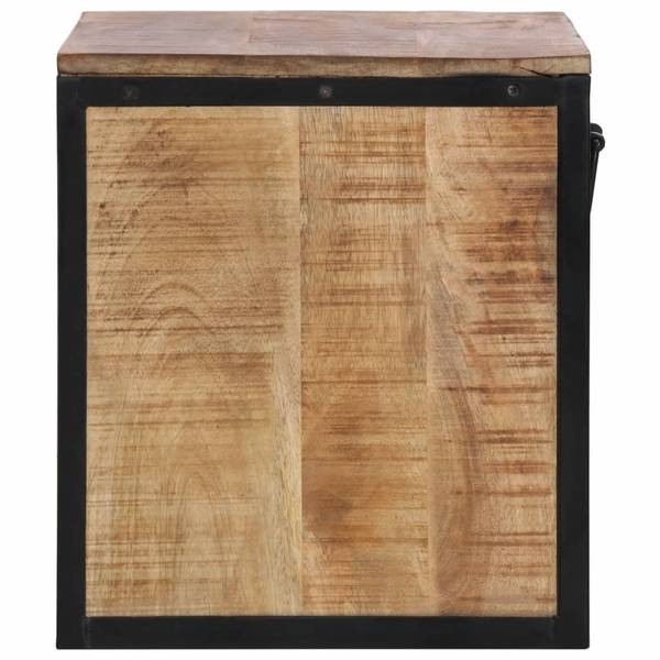 Nachttisch DE845 Braun - Massivholz - 40 x 40 x 35 cm