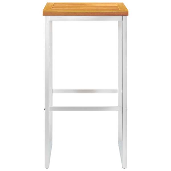 Chaise de bar 3002252-2 (lot de 4) Marron - Acacia - 40 x 75 x 40 cm