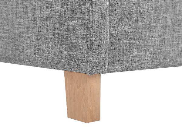 Eenpersoonsbed SENNEZ 2-delig zwart - grijs - textiel - 100 x 106 x 216 cm