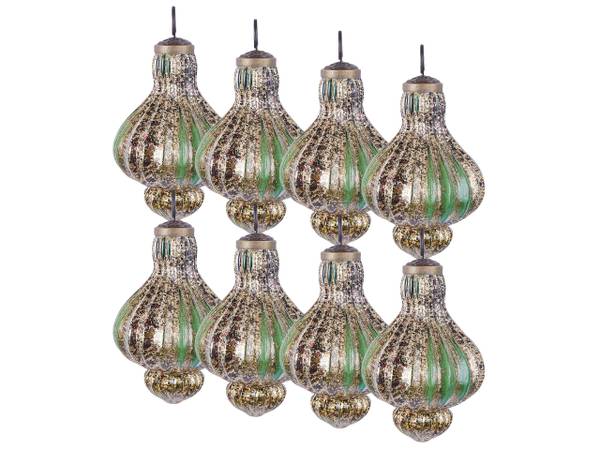 Weihnachtsbaumkugeln BRILLANT Gold - Grün