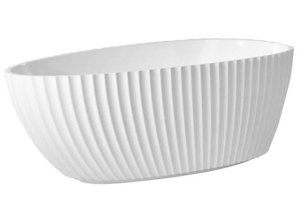 Freistehende Badewannen TEFE Weiß - Textil - 78 x 58 x 170 cm