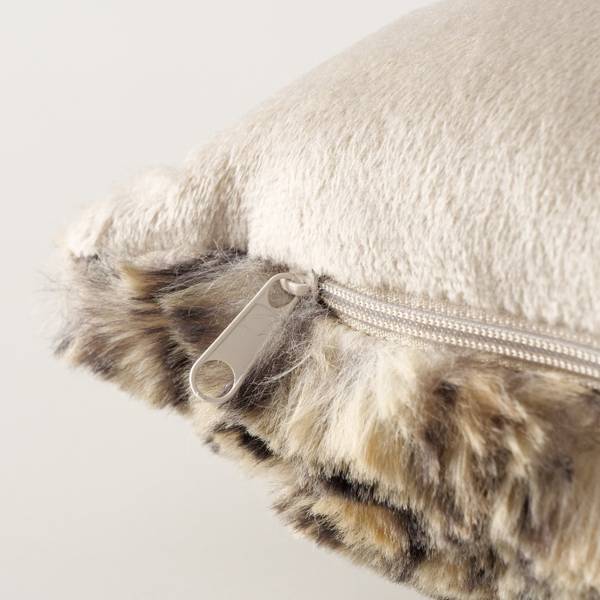 Kissen Savanna Leoparden Design Braun - Kunststoff - 30 x 6 x 48 cm