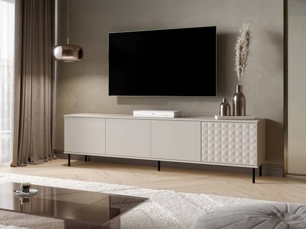 TV-Lowboard Leo Beige - Holzwerkstoff - 200 x 54 x 40 cm