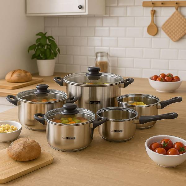 Geschirr WH15673 7er Set Grau - Metall - 32 x 23 x 59 cm