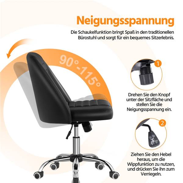 Drehstuhl ARA59 Schwarz