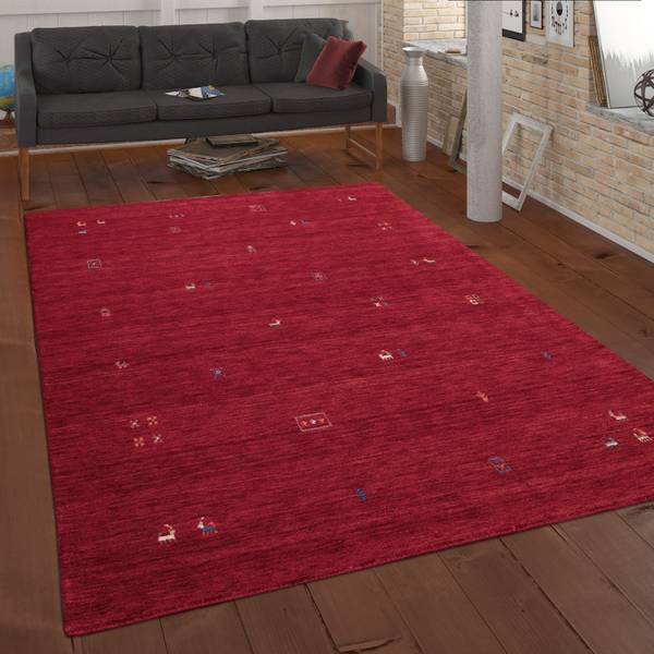 NATURFASERTEPPICH 200/300 cm Gabbeh 312 Rot - 200 x 300 cm