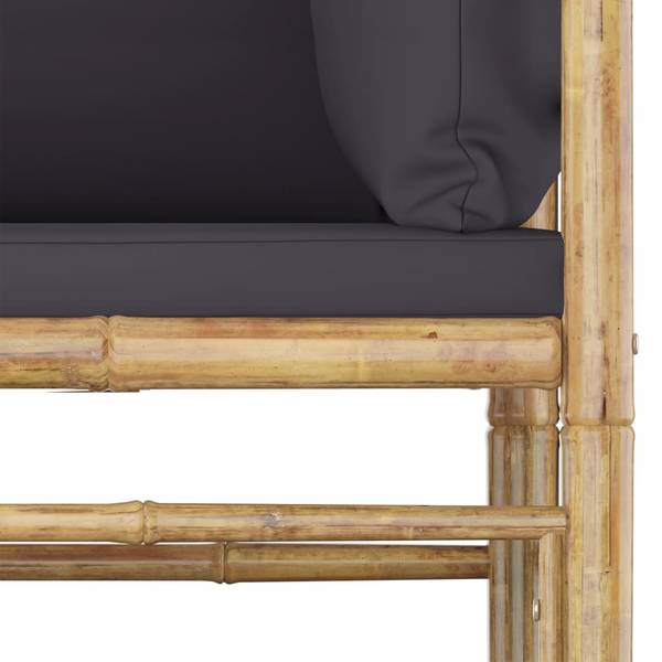 Tuinset 3009675-1 Set van 2 grijs - polyester - 70 x 30 x 65 cm