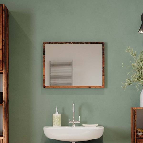 Badezimmerspiegel Kiko 40082 Braun - Glas - 45 x 60 x 2 cm