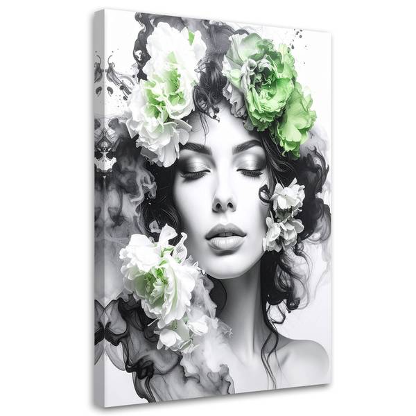 Wandbild Frau 80 x 120 cm