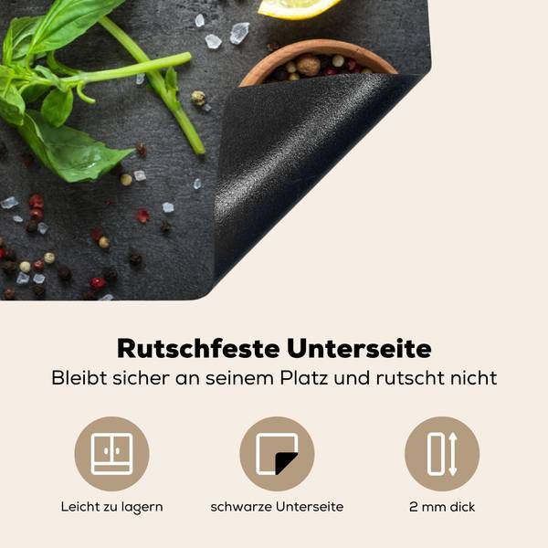 Herdabdeckplatte Kräuter 81 x 53 cm