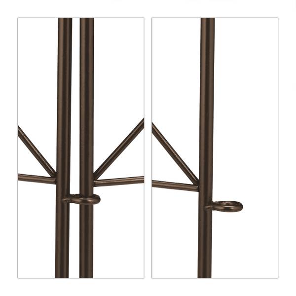 4-tlg. Beetzaun aus Metall Stahl - 63 x 60 x 2 cm