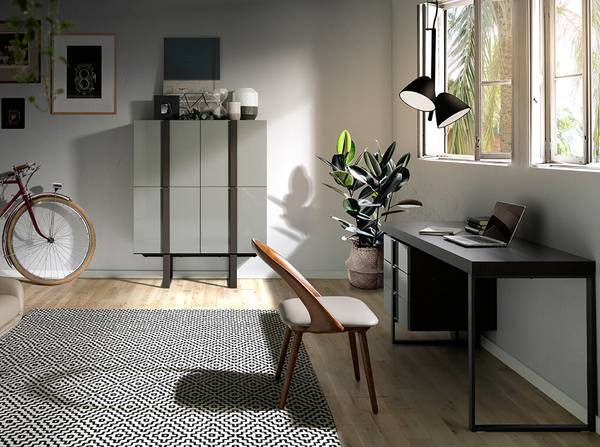 Stuhl 4063 Braun - Grau - Strukturstoff - Kunstleder - Kunstharz - 53 x 78 x 59 cm