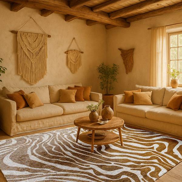 Flachgewebter Teppich Savannah 80 x 150 cm