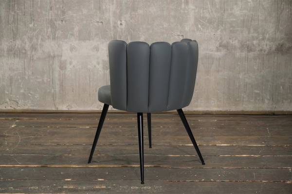 Esszimmerstuhl JADA Grau - Metall - Textil