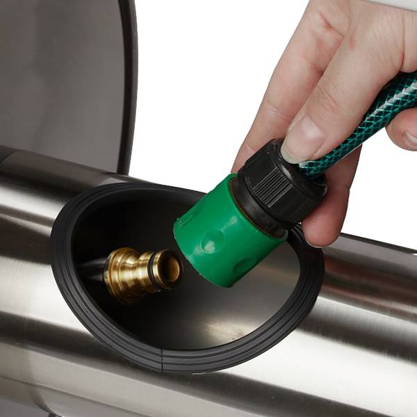 Schlauchtrommel Edelstahl Gold - Silber - Aluminium - Kupfer - 40 x 31 x 36 cm