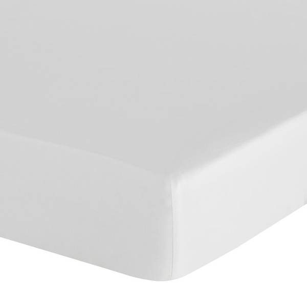 Spannbettlaken BASIC Weiß - Breite: 100 cm