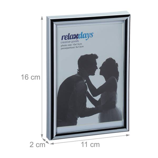 Bilderrahmen 2er Set 10 x 15 cm Silber