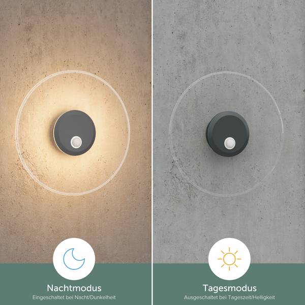 Außenwandleuchten Luna Anthrazit